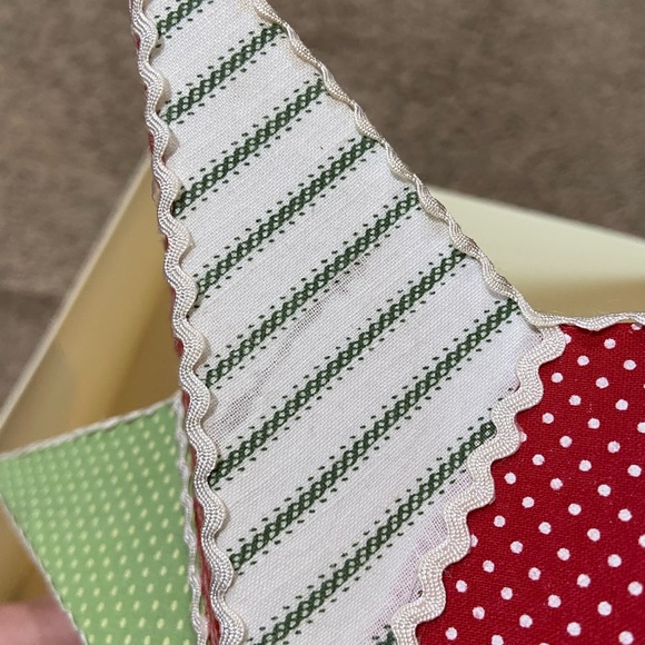 Pottery Barn Kids Holiday Christmas Star Tree Topper Quilted Fabric HTF - Picture 11 of 12